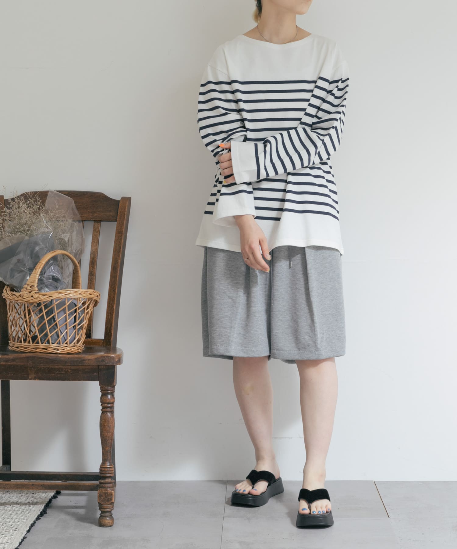 別注』MIDIUMISOLID×TGM Short easy pants-