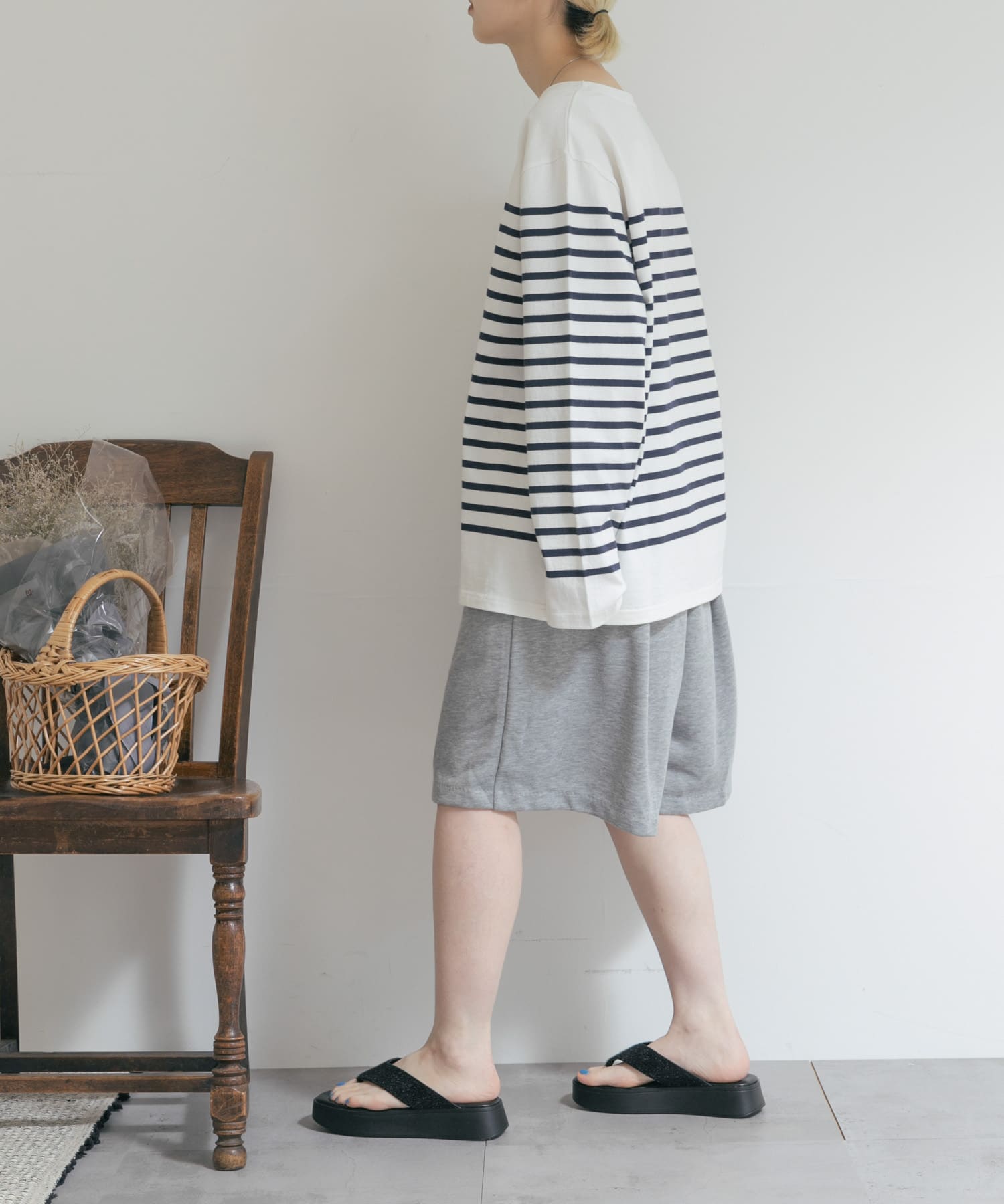 別注』MIDIUMISOLID×TGM Short easy pants-