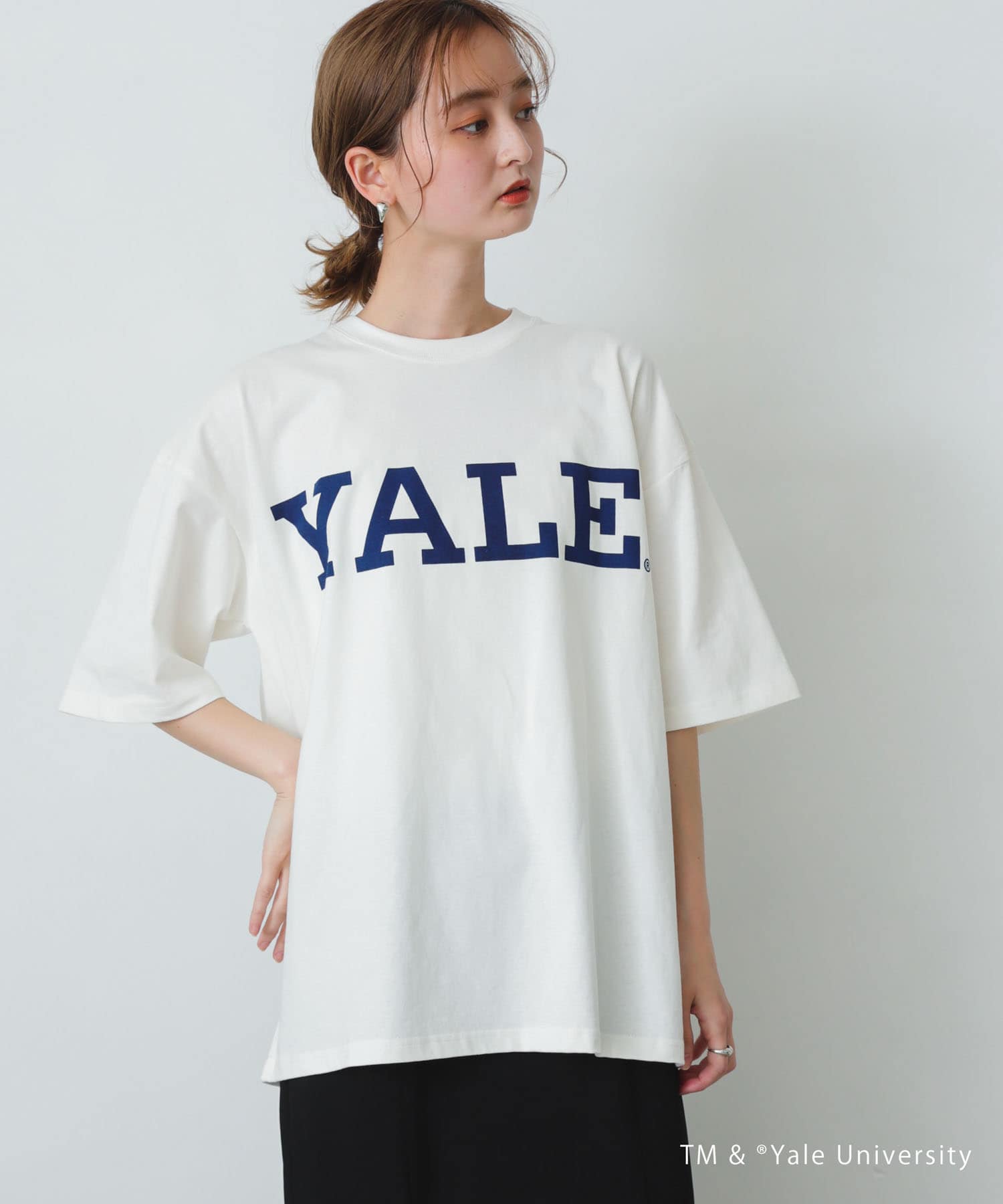 ユニセックス』『別注』YALEカレッジロゴTシャツ A[AA25-11B140 