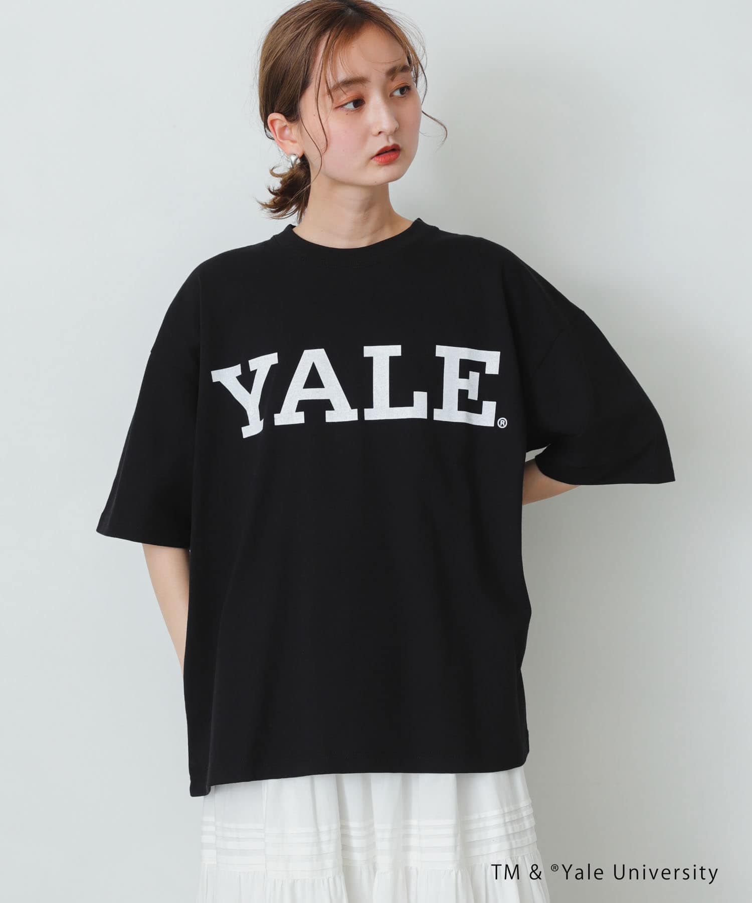 ユニセックス』『別注』YALEカレッジロゴTシャツ A[AA25-11B140 
