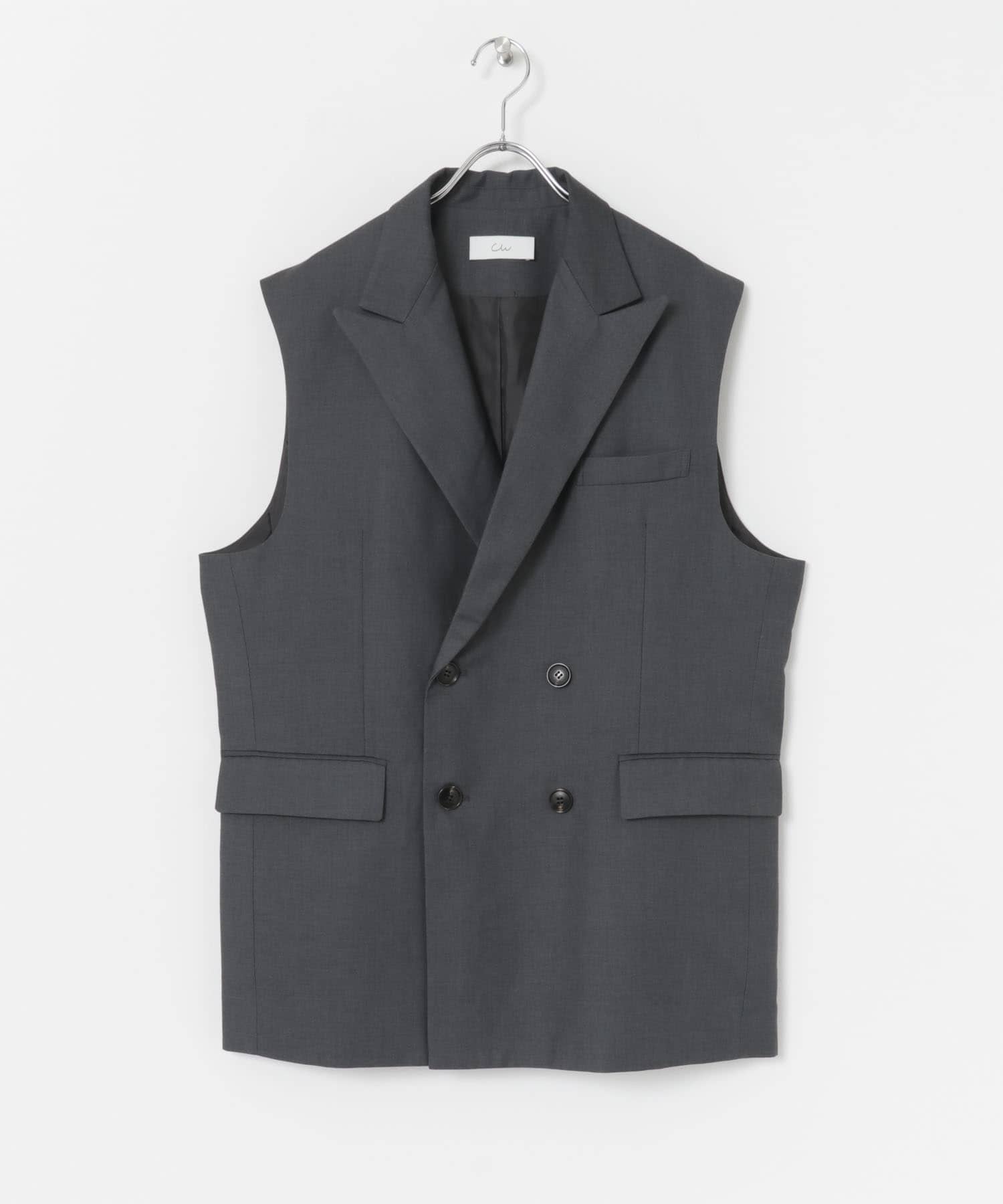 Couleur Meler sakasa double breasted vest[EC26-17S001]｜URBAN