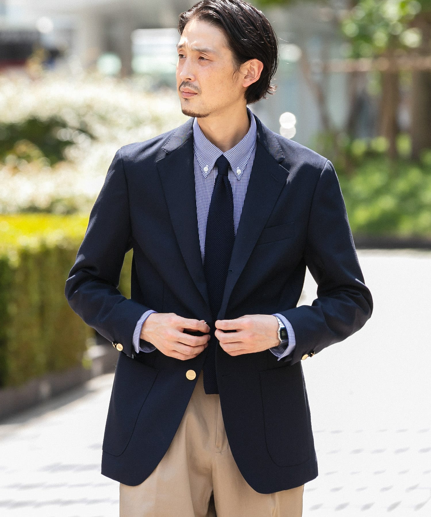 LIFE STYLE TAILOR メタルボタンブレザー[DT26-18L501]｜URBAN