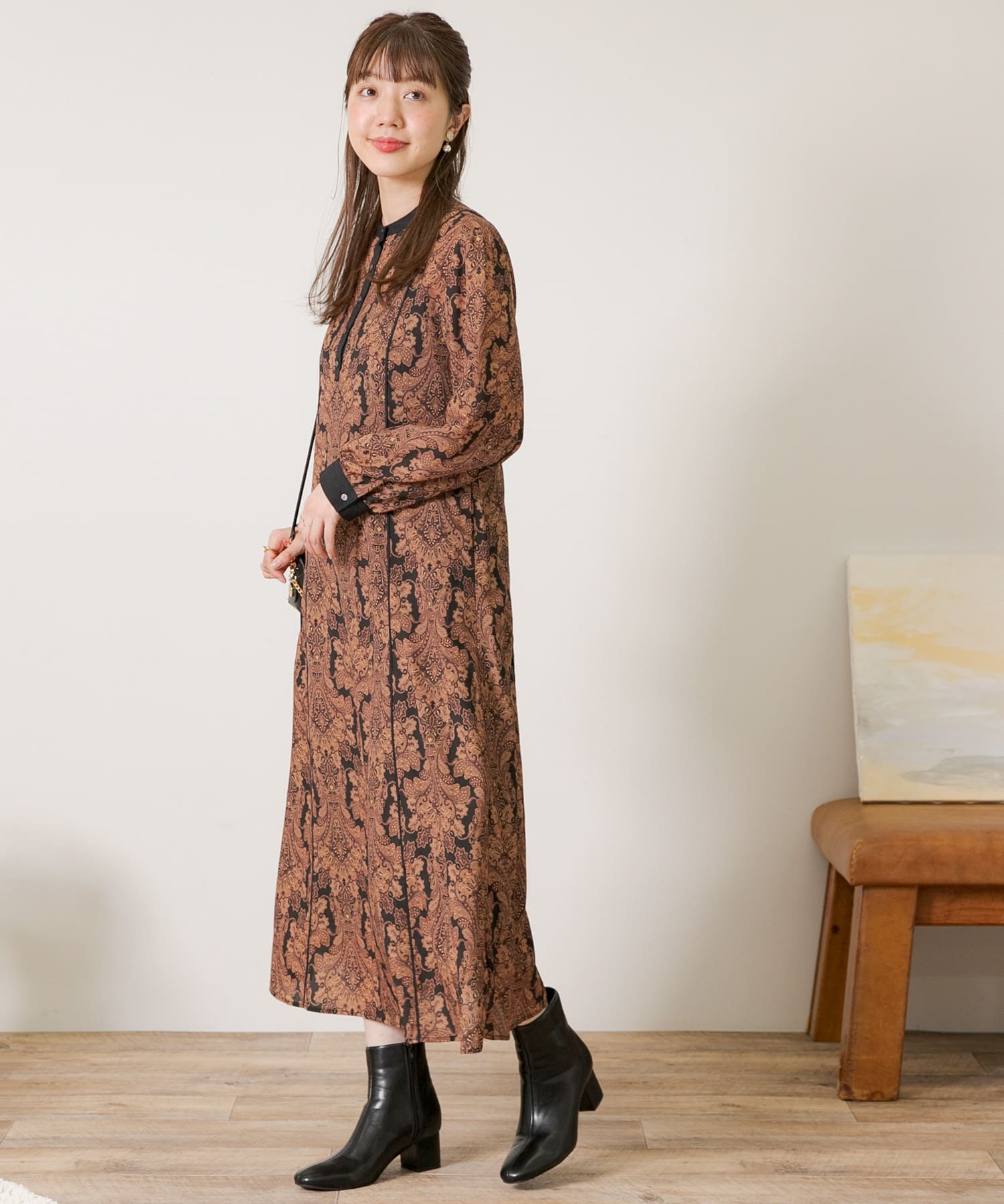 WEB/一部店舗限定』ダマスクプリントドレスワンピース[LA26-26K005]｜URBAN RESEARCH公式ファッション通販