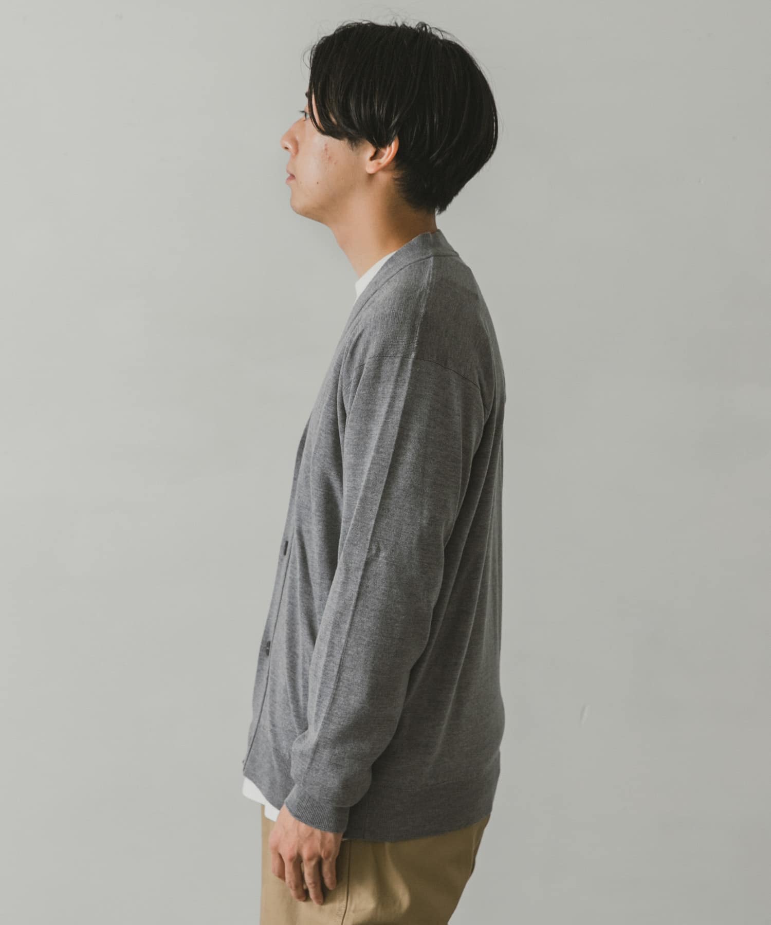 JOHN SMEDLEY 24G Vネックカーディガン(JPN Ex.)[A4590-DM27]｜URBAN