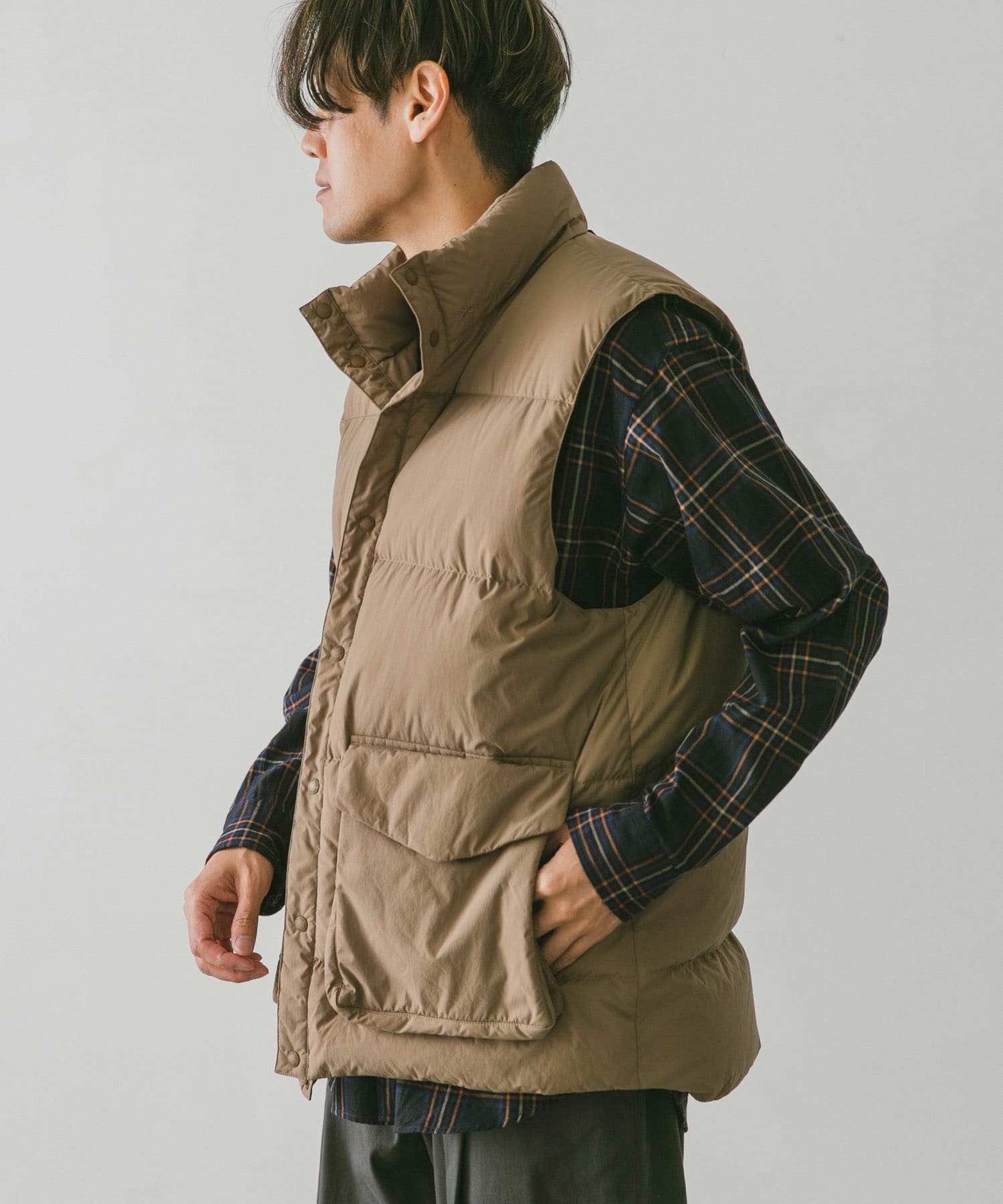 別注』snow peak apparel×DOORS R/N Ripstop Down Vest[JK-22AU701 