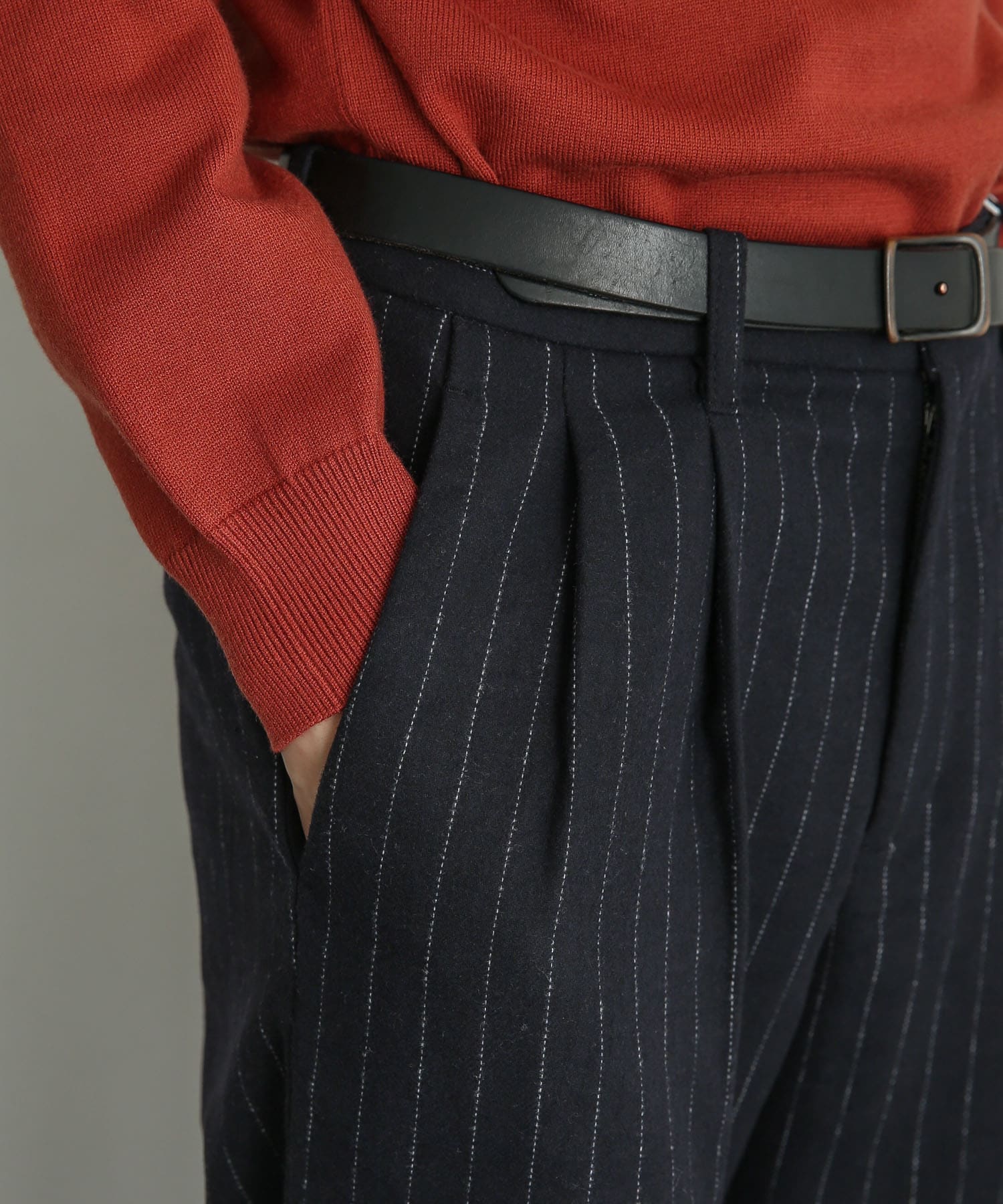 ストライプウールブレンドワイドパンツ[AA27-14B110]｜URBAN RESEARCH
