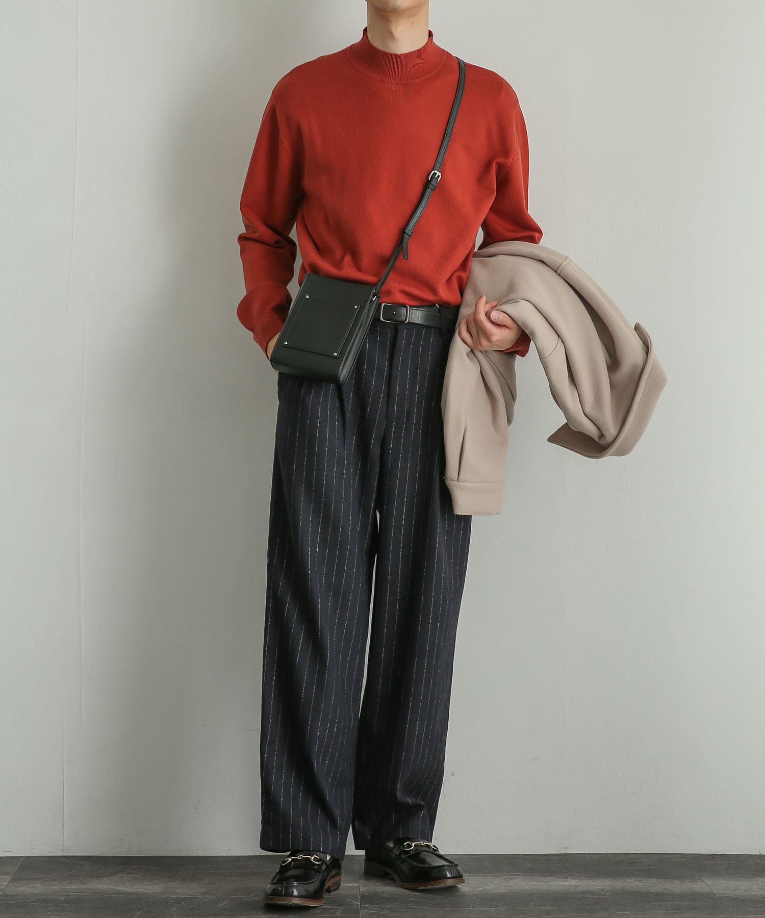 ストライプウールブレンドワイドパンツ[AA27-14B110]｜URBAN RESEARCH