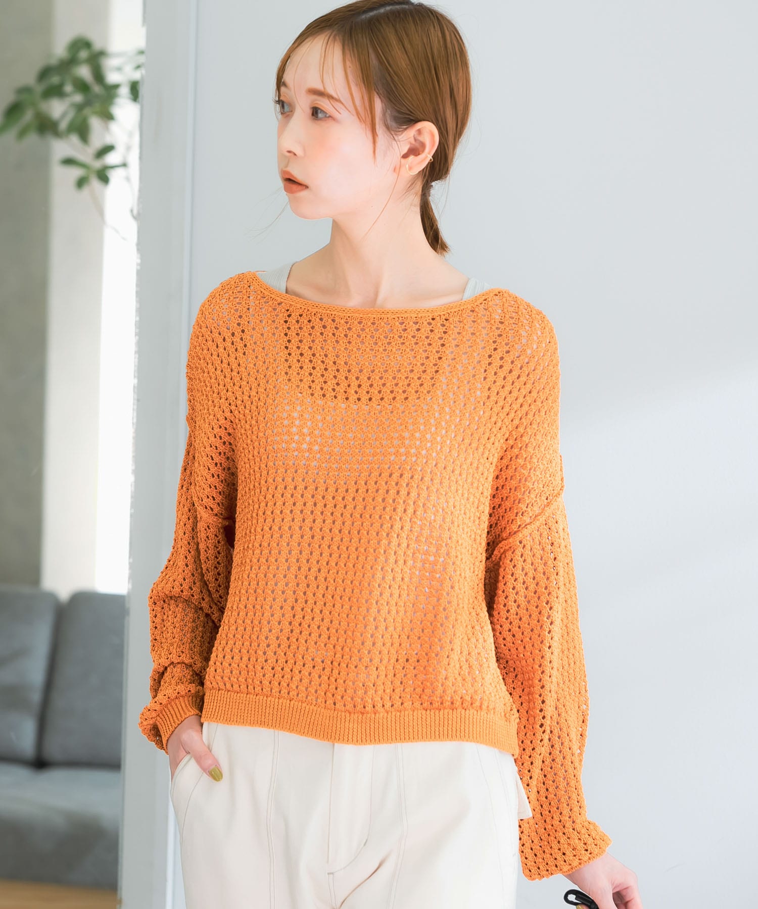 コットンメッシュニットプルオーバー[RA34-22U401]｜URBAN RESEARCH