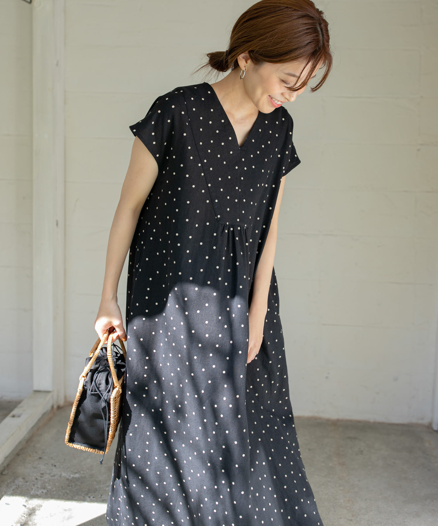 リネンレーヨンドットワンピース[DR35-26T105]｜URBAN RESEARCH公式 