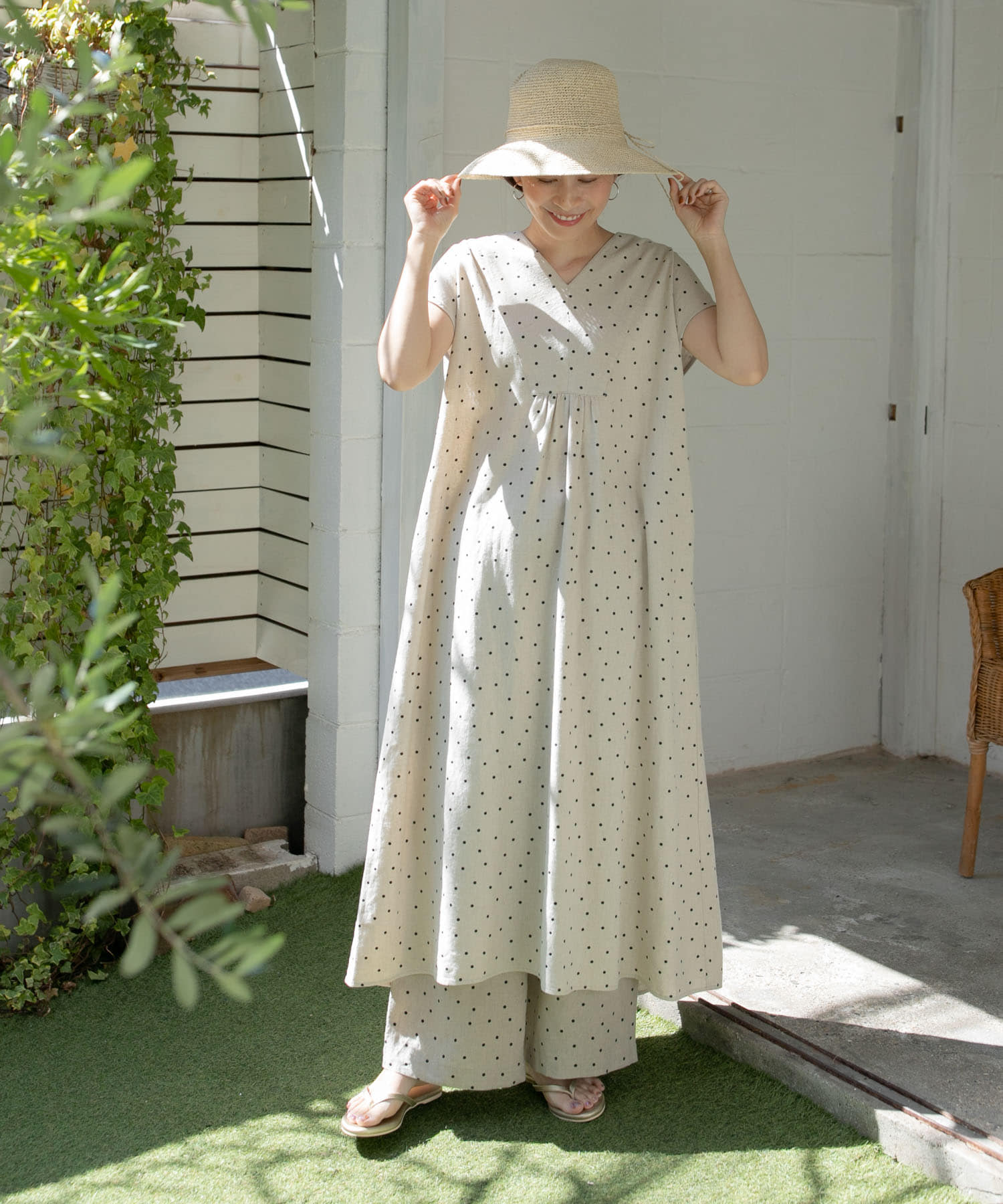 リネンレーヨンドットワンピース[DR35-26T105]｜URBAN RESEARCH公式 