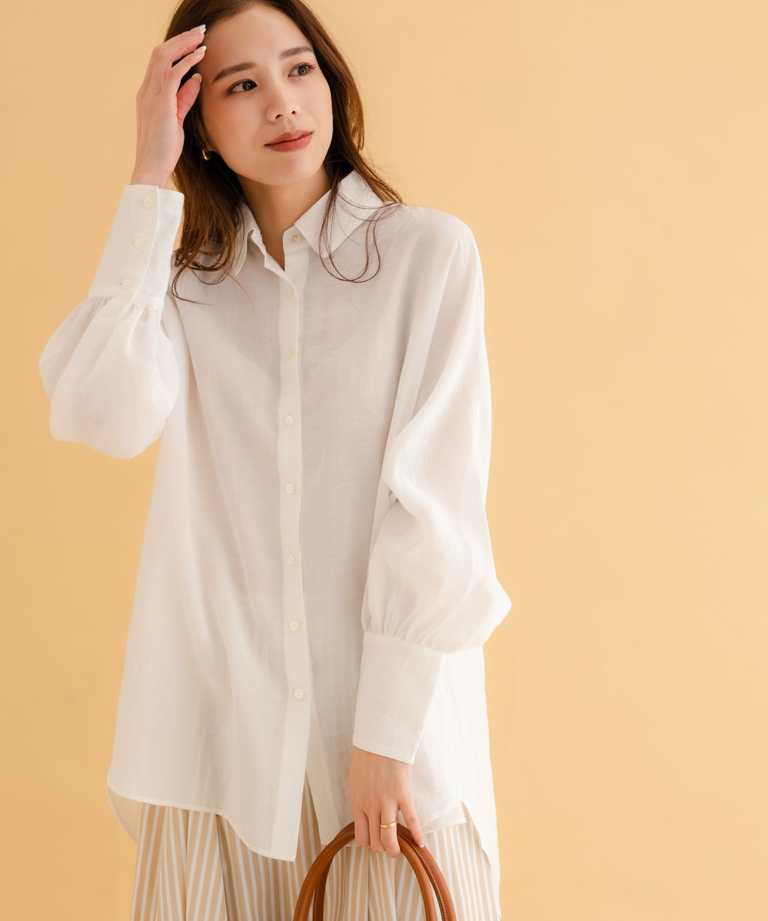 iNtimite Sheer Dolman Sleeve Shirts[62310103-ML35n]｜URBAN