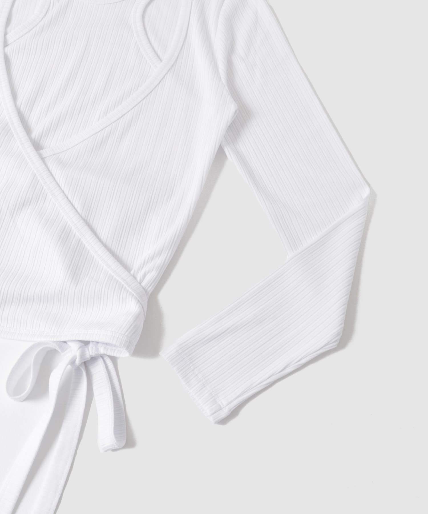 GANNI Rib Jersey Wrap Blouse[T3442-UL35]｜URBAN RESEARCH公式