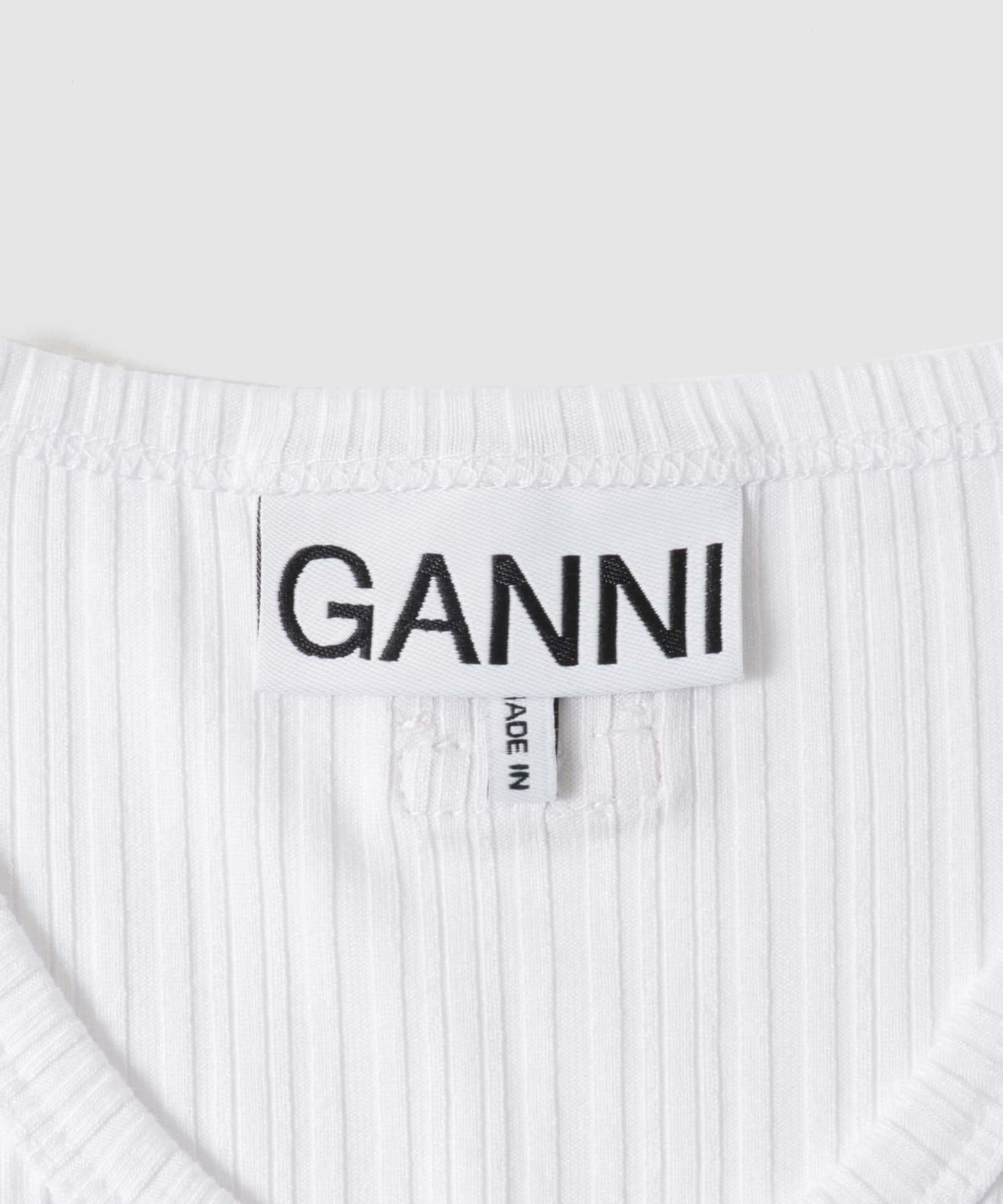 GANNI Rib Jersey Wrap Blouse[T3442-UL35]｜URBAN RESEARCH公式