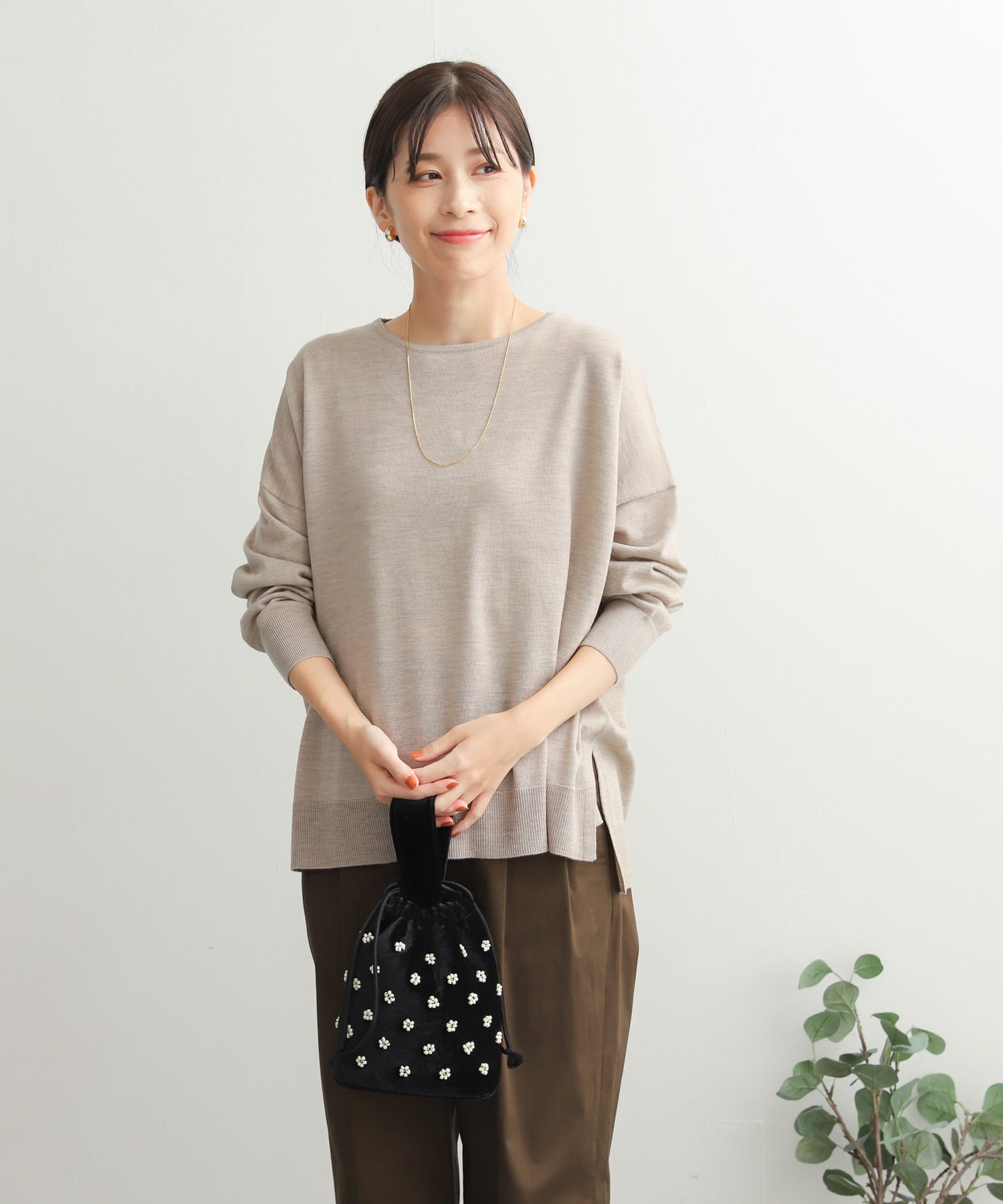 洗濯可』ウォッシャブルウールワイドプルオーバー[DR37-22E101]｜URBAN