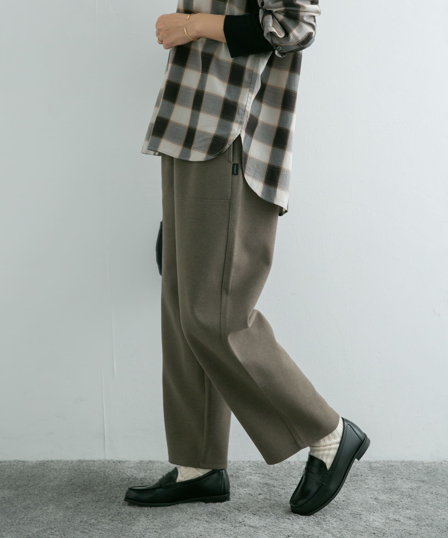 毛玉防止』『静電気防止』add fabrics イージーパンツ[DR37-24E105