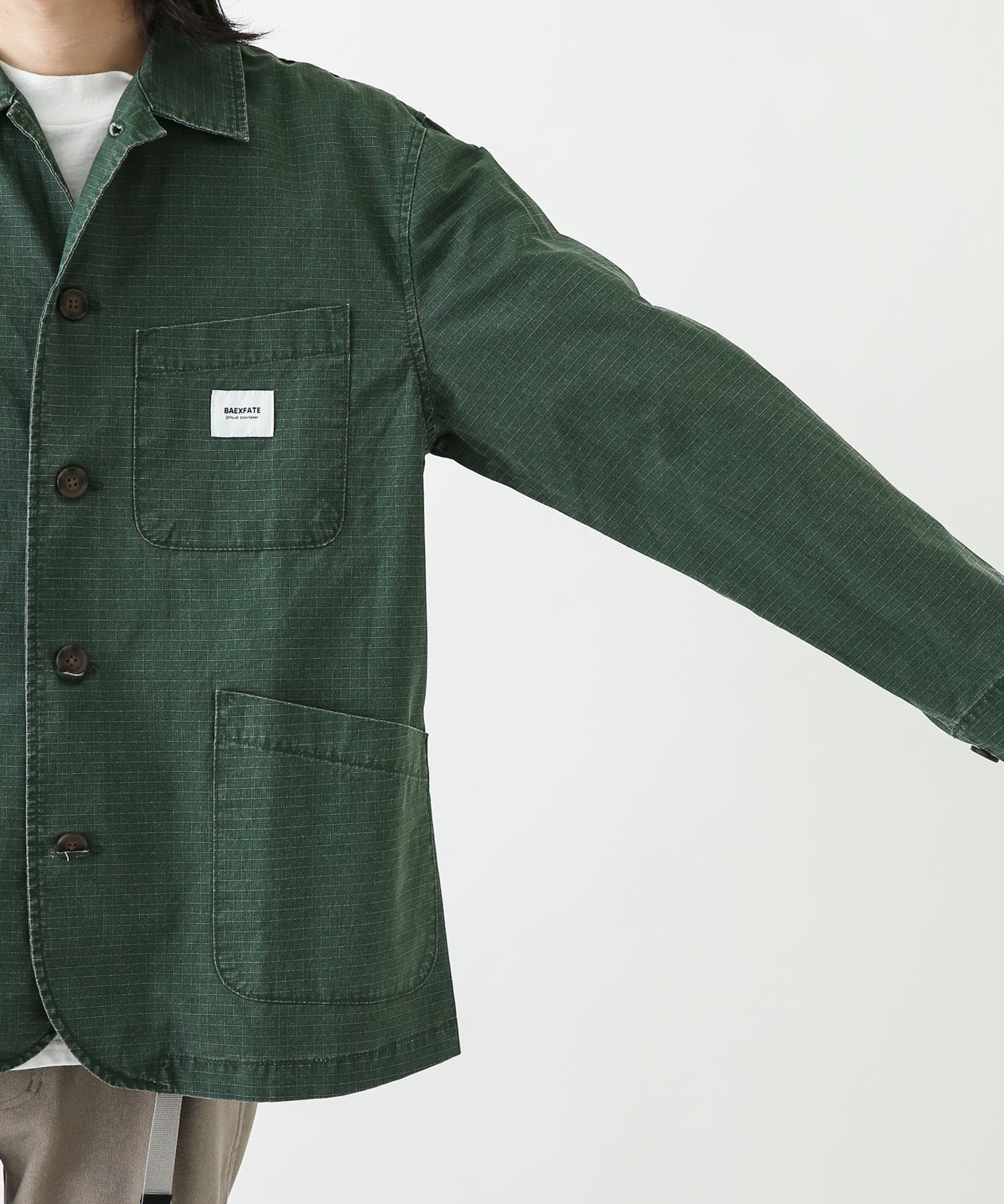 別注』BAEXFATE×Sonny Label ムラ染リップストップカバーオール 別注』BAEXFATE×Sonny Label ムラ染リップストップカバーオール