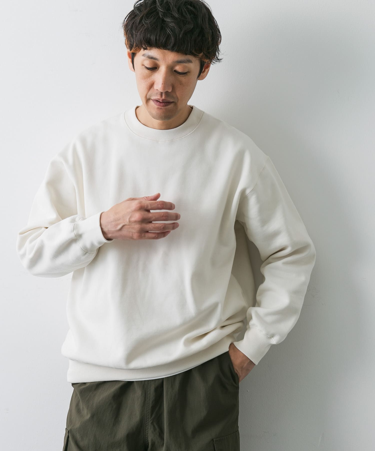 URBAN RESEARCH DOORS｜スウェットクルーネックプルオーバー