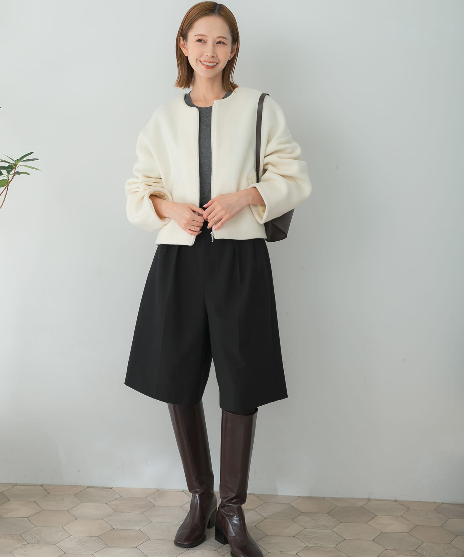URBAN RESEARCH（アーバンリサーチ）の「Aラインノーカラーコート（ノーカラーコート）」 - WEAR