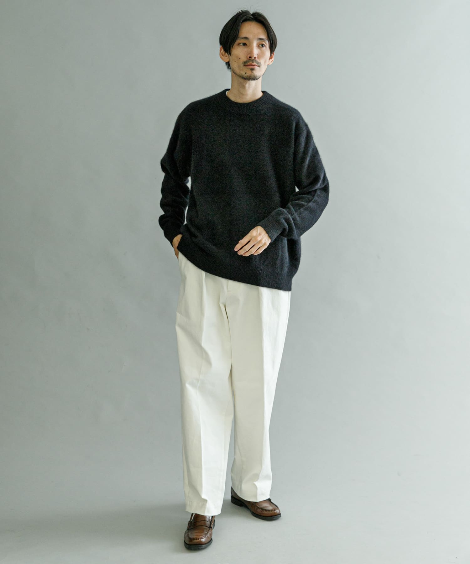 フォックスカシミヤクルーネックニット[UR37-12B013]｜URBAN RESEARCH