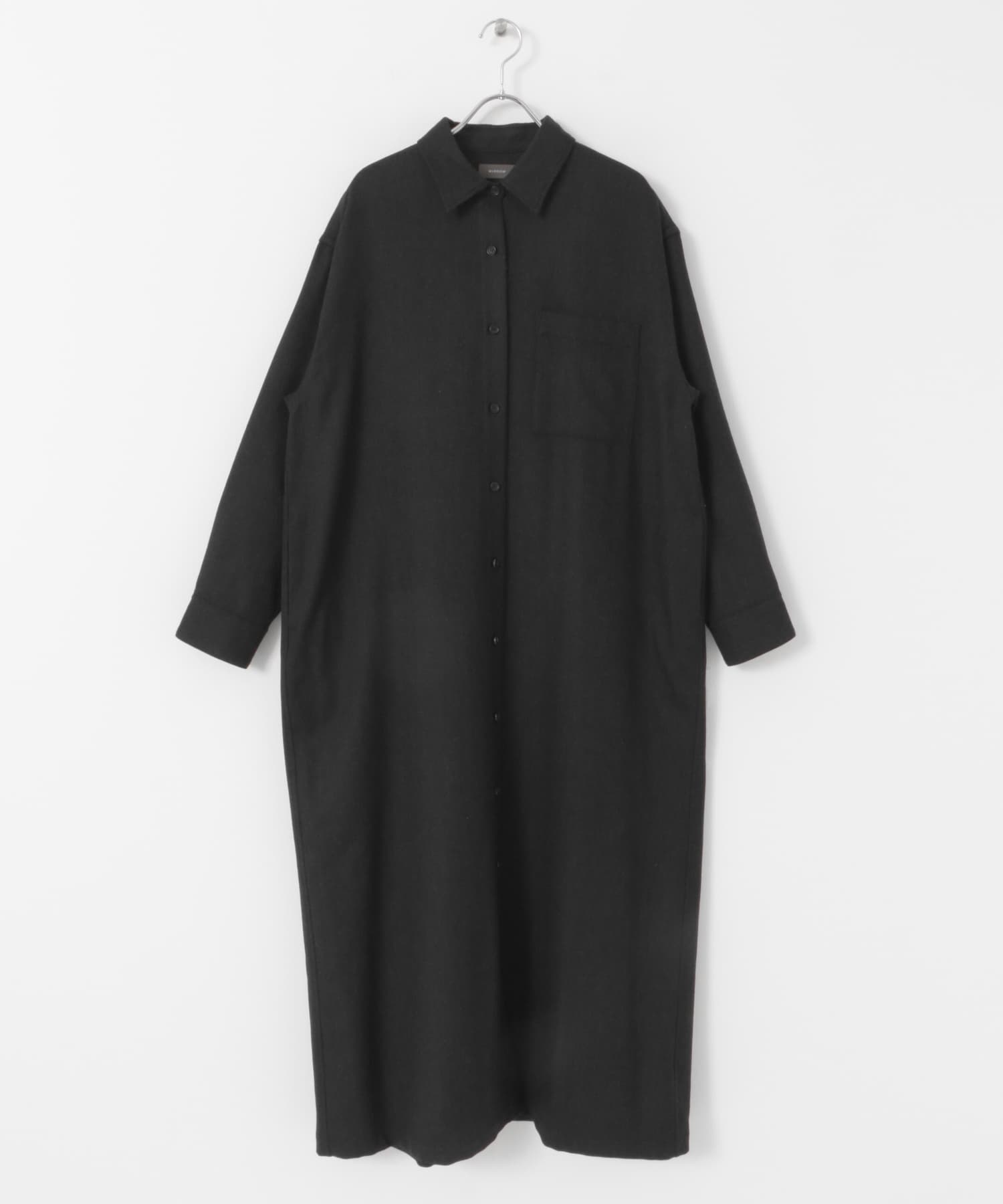 WIRROW Botany wool long shirt dress[333274-223-KL37]｜URBAN