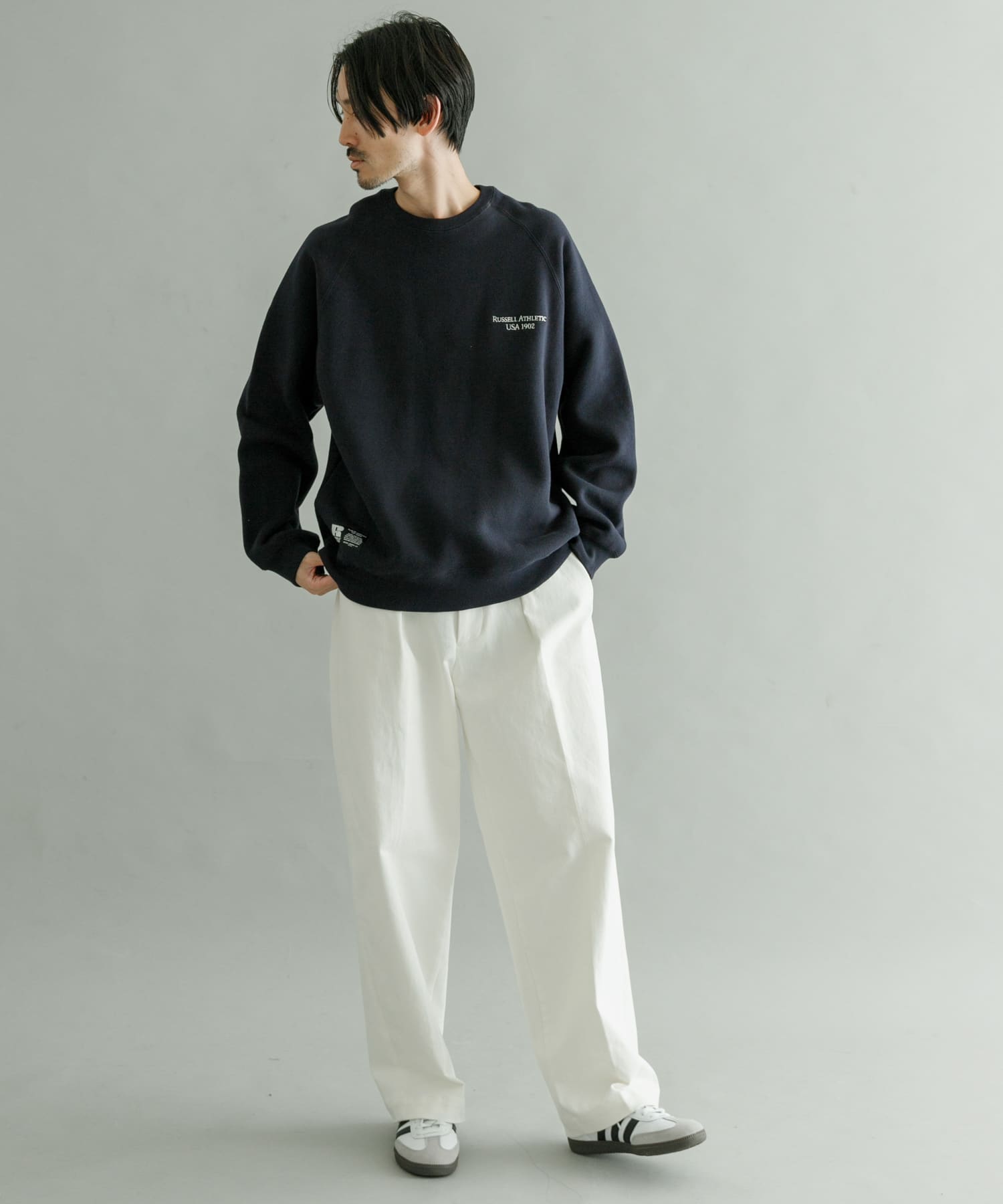 別注』RUSSELLATHLETIC×UR 起毛SWEAT CREW-NECK[UR37-11M012]｜URBAN