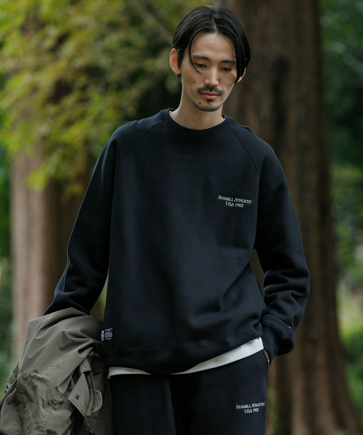 別注』RUSSELLATHLETIC×UR 起毛SWEAT CREW-NECK[UR37-11M012]｜URBAN