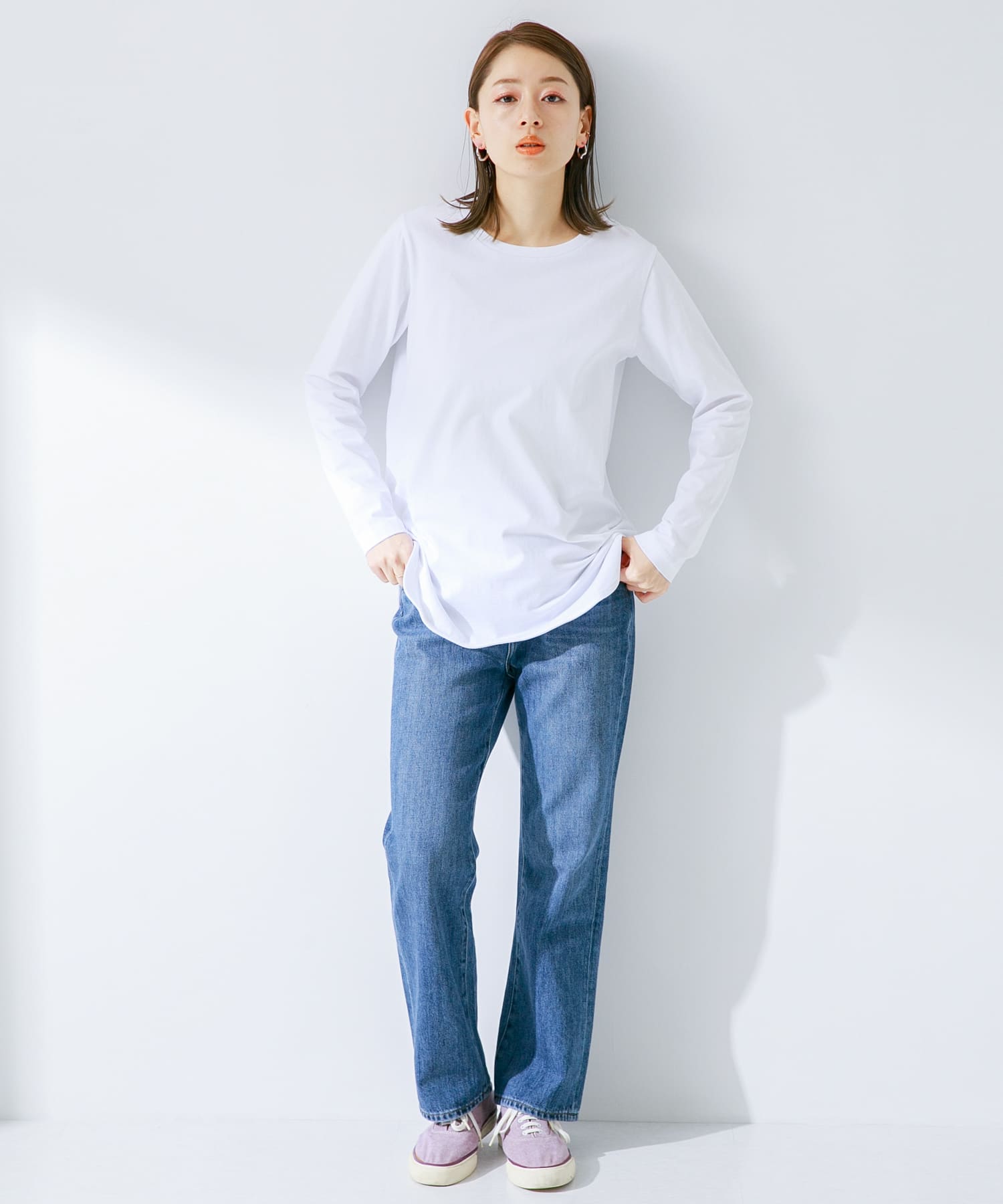 ベーシックヘムレイヤーラウンドロングスリーブTシャツ[LA44-21R003]｜URBAN RESEARCH公式ファッション通販