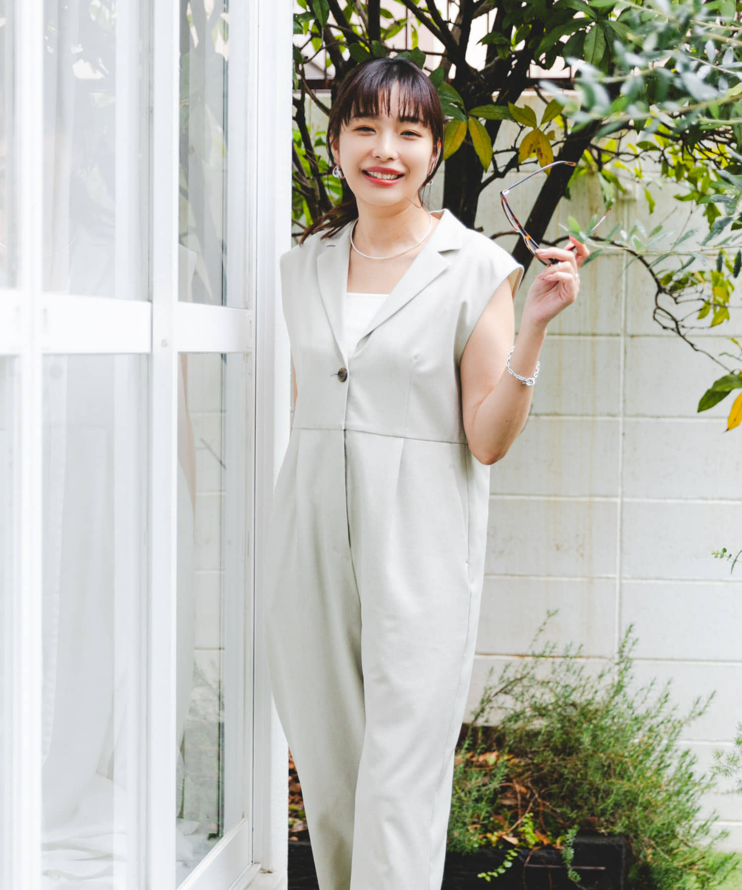 UR TECH DRYLUXE』F by ROSSO テーラーカラーオールインワン