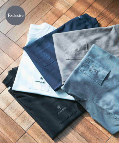 『別注』Snow Peak Apparel×DOORS　Pocket Logo T-shirts