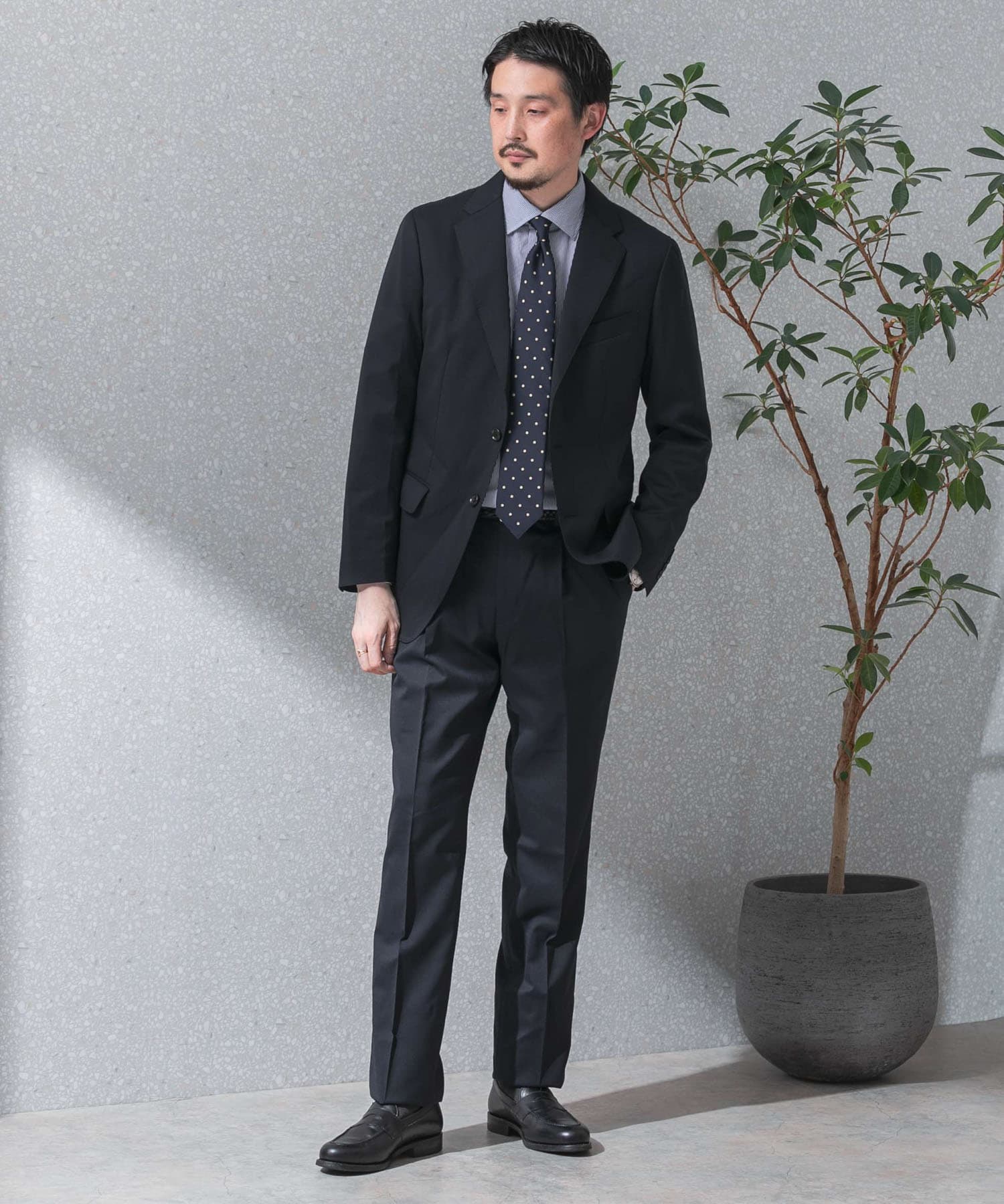 （お得な特別割引価格） LIFE STYLE TAILOR ウォッシャブルストレッチパンツ[DT46-14L501 スーツ・フォーマル・ドレス