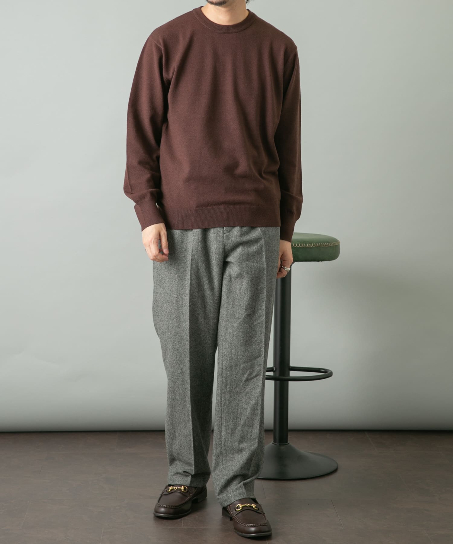 ウォッシャブルストレッチクルーネックニット[RA47-12M001 ウォッシャブルストレッチクルーネックニット[RA47-12M001
