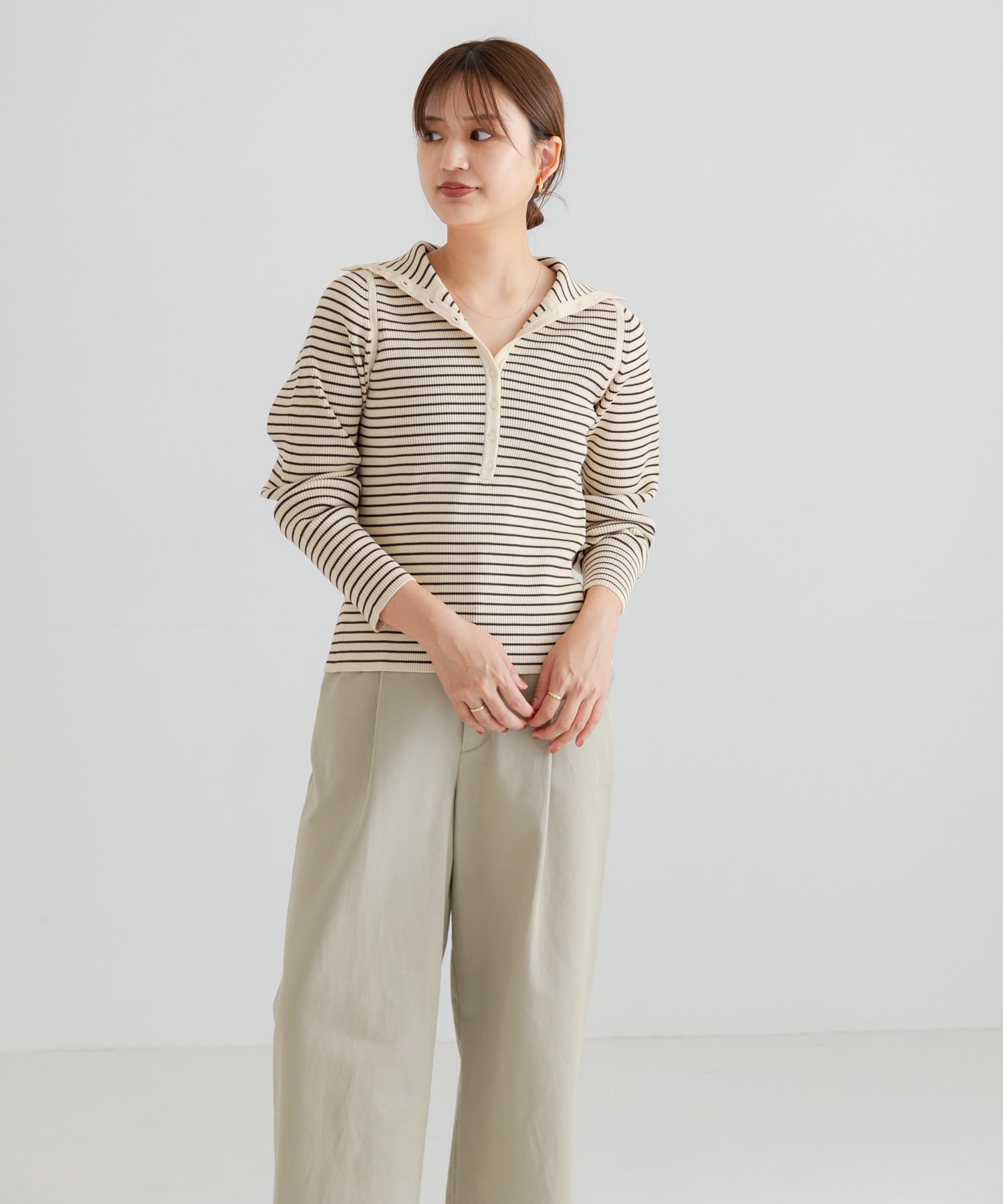 URBAN RESEARCH（アーバンリサーチ）の「2WAYタートルリブニット（ニット/セーター）」 - WEAR