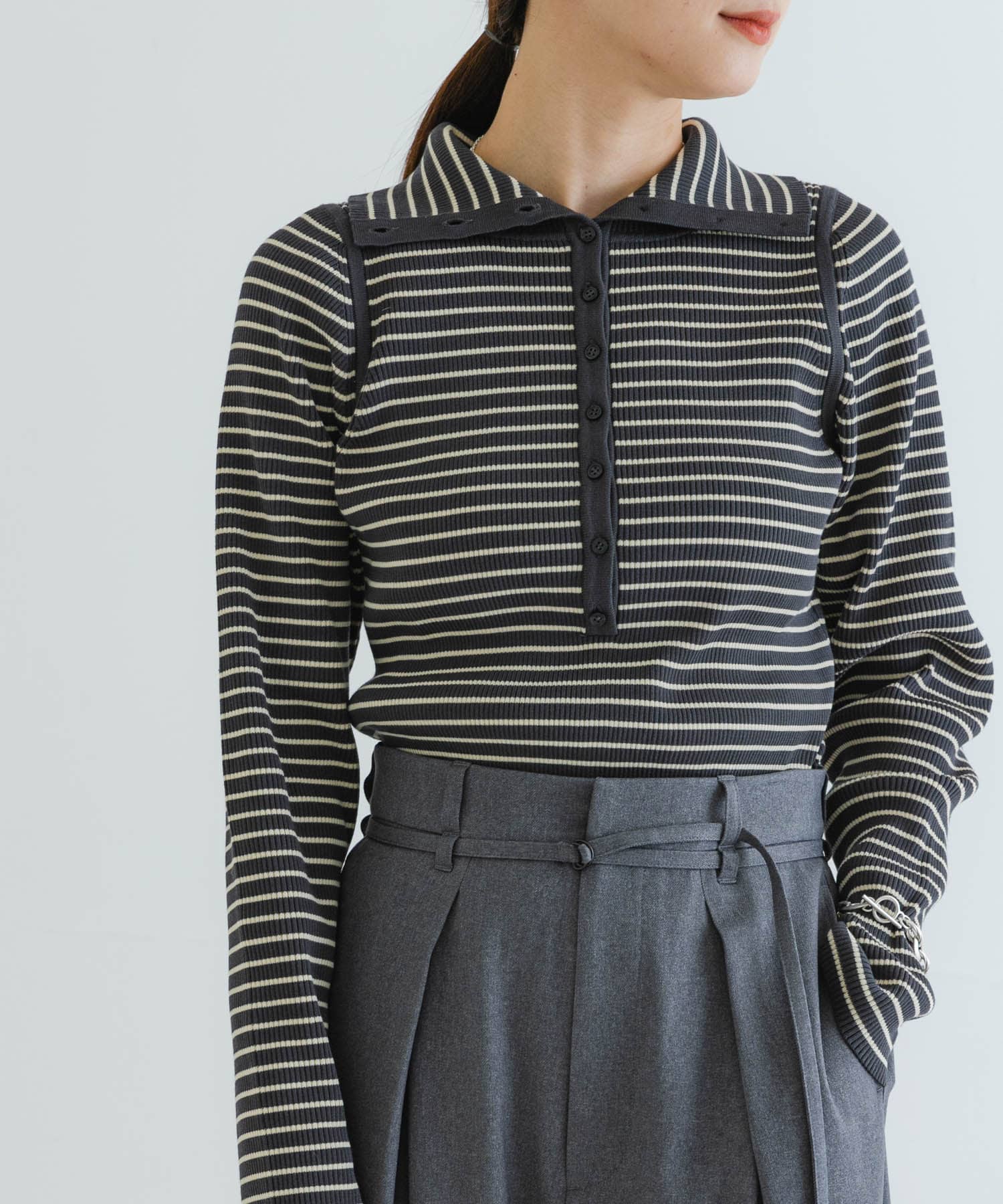 URBAN RESEARCH（アーバンリサーチ）の「2WAYタートルリブニット（ニット/セーター）」 - WEAR