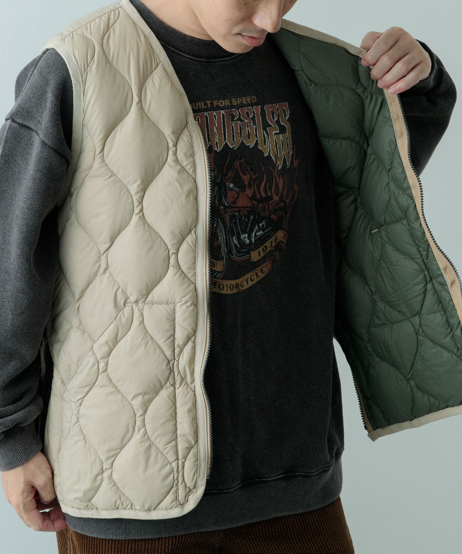 TAION Military Wzip Down Vest[IT46-17C002]｜URBAN RESEARCH