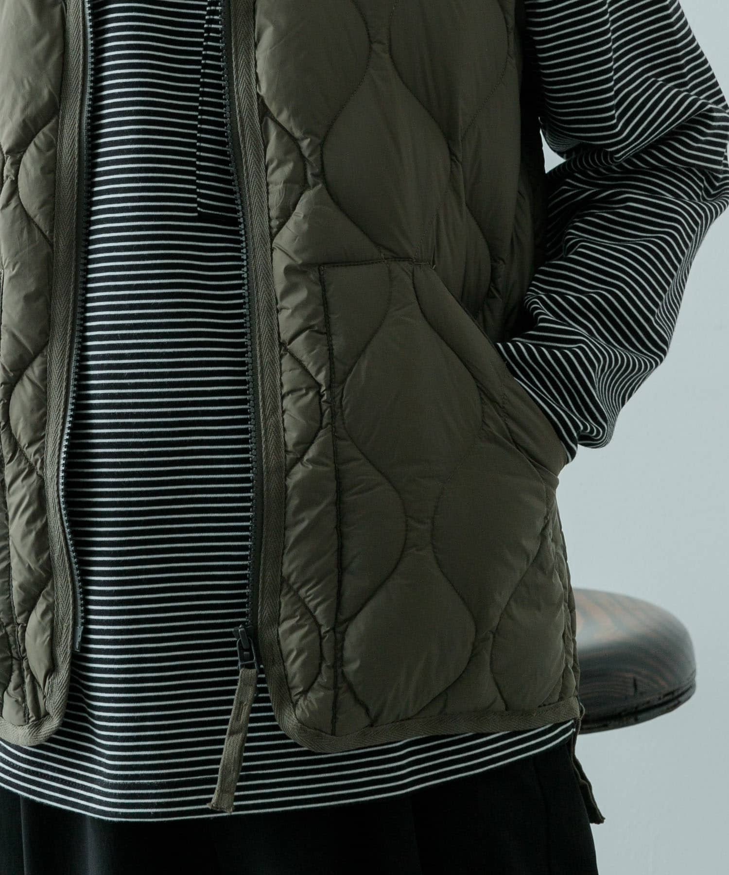 TAION Military Wzip Down Vest[IT46-17C002]｜URBAN RESEARCH