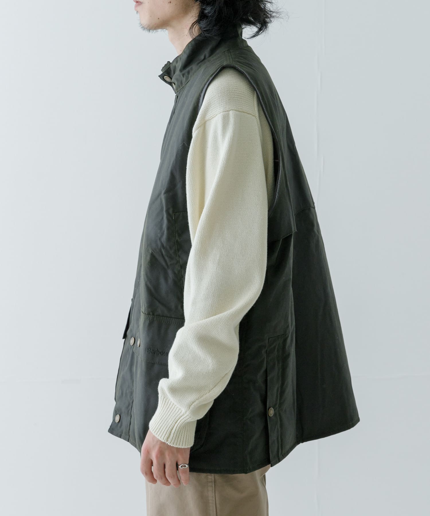 t*5様 Barbour × Engineered Garments VEST Barbour x Engineered Garments Men Pop Quilted Vest black