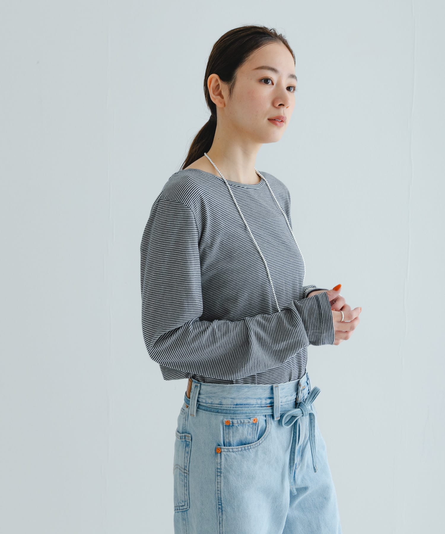 MADE IN JAPAN』ウールコットンロングスリーブカットソー[UR47