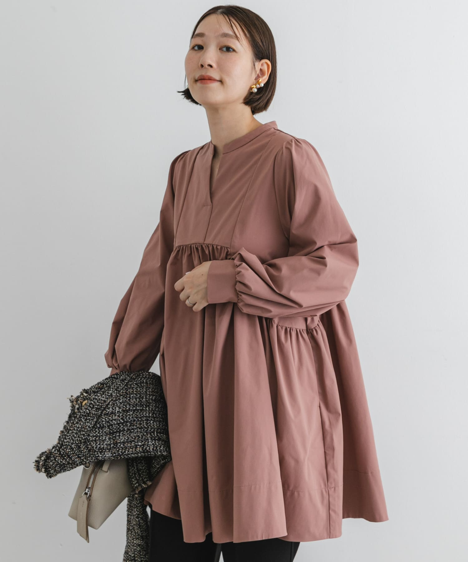 URBAN RESEARCH ROSSO WOMEN（アーバンリサーチ ロッソ）の「バックプリーツ片畦チュニック（）」 - WEAR