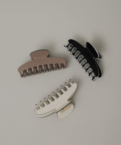 ツートーンヘアクリップ