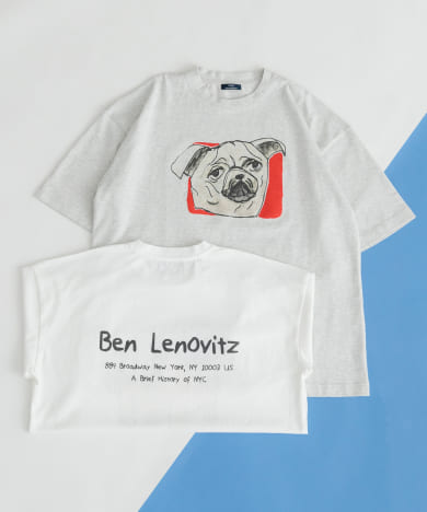 BEN LENOVITZ Dog Print T-shirts