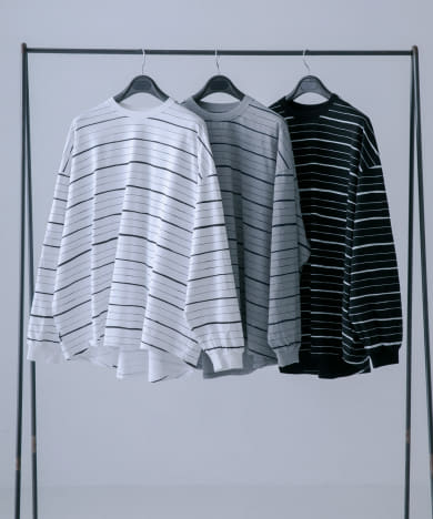 SFC　SUPER BIG MIX SIDE STRIPES LS TEE