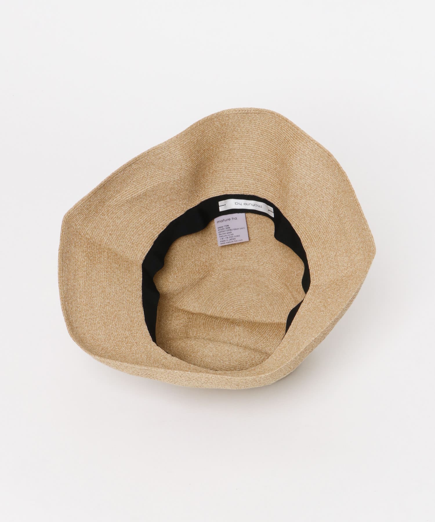 mature ha. paper braid light hat[GWA5-MPB1-01W]｜URBAN