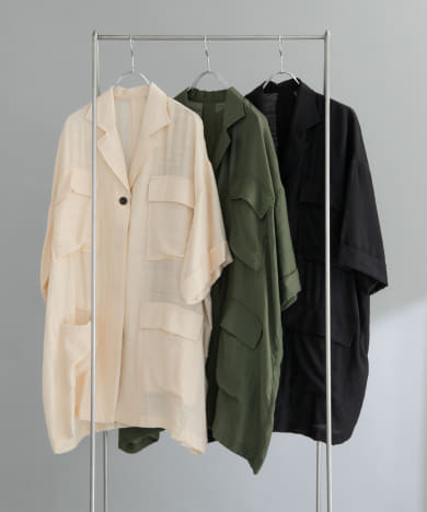 『WEB限定』バックオープンBIGシャツ