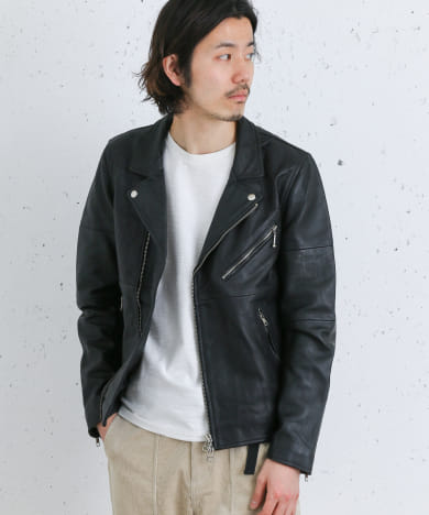 商品詳細 Wiffle リサイクルレザー ダブルライダース オススメ度85