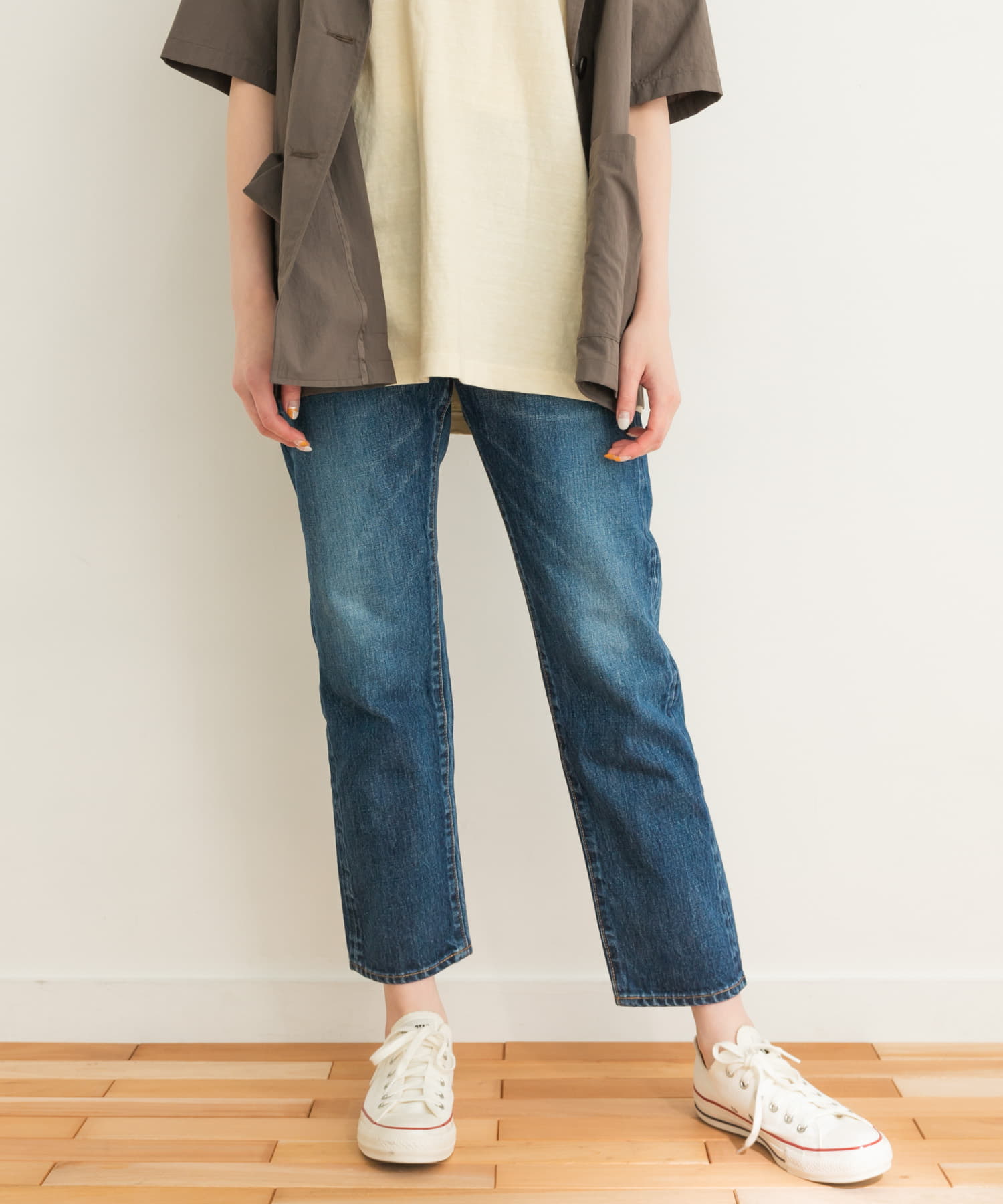 ユニセックス』ordinary fits 5POCKET ANKLE DENIM/used[OMP020A-UL03n 