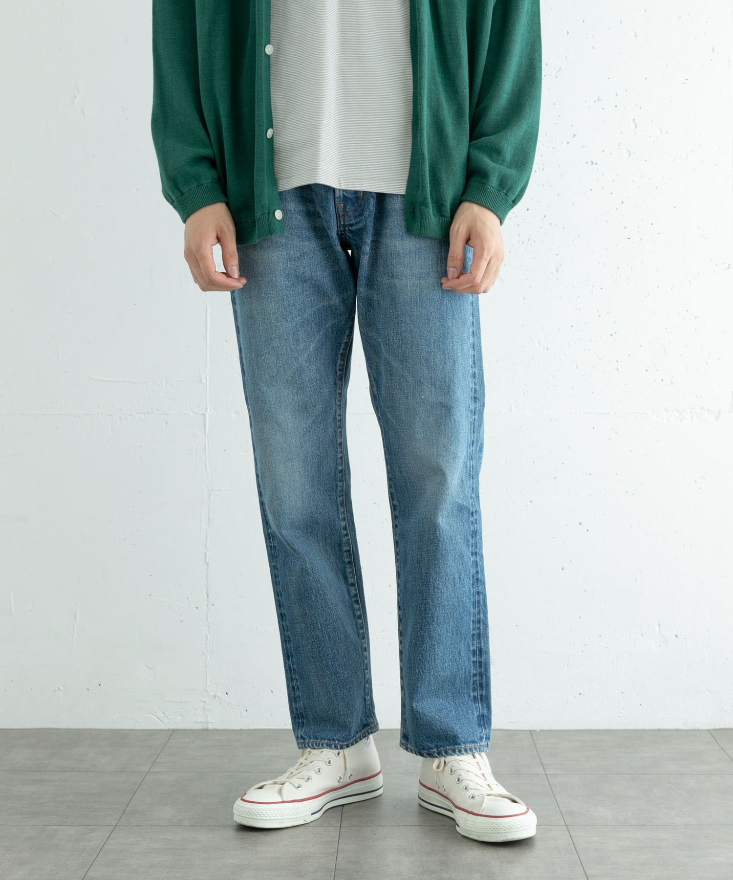 ユニセックス』ordinary fits 5POCKET ANKLE DENIM/used[OMP020A-UL03n 