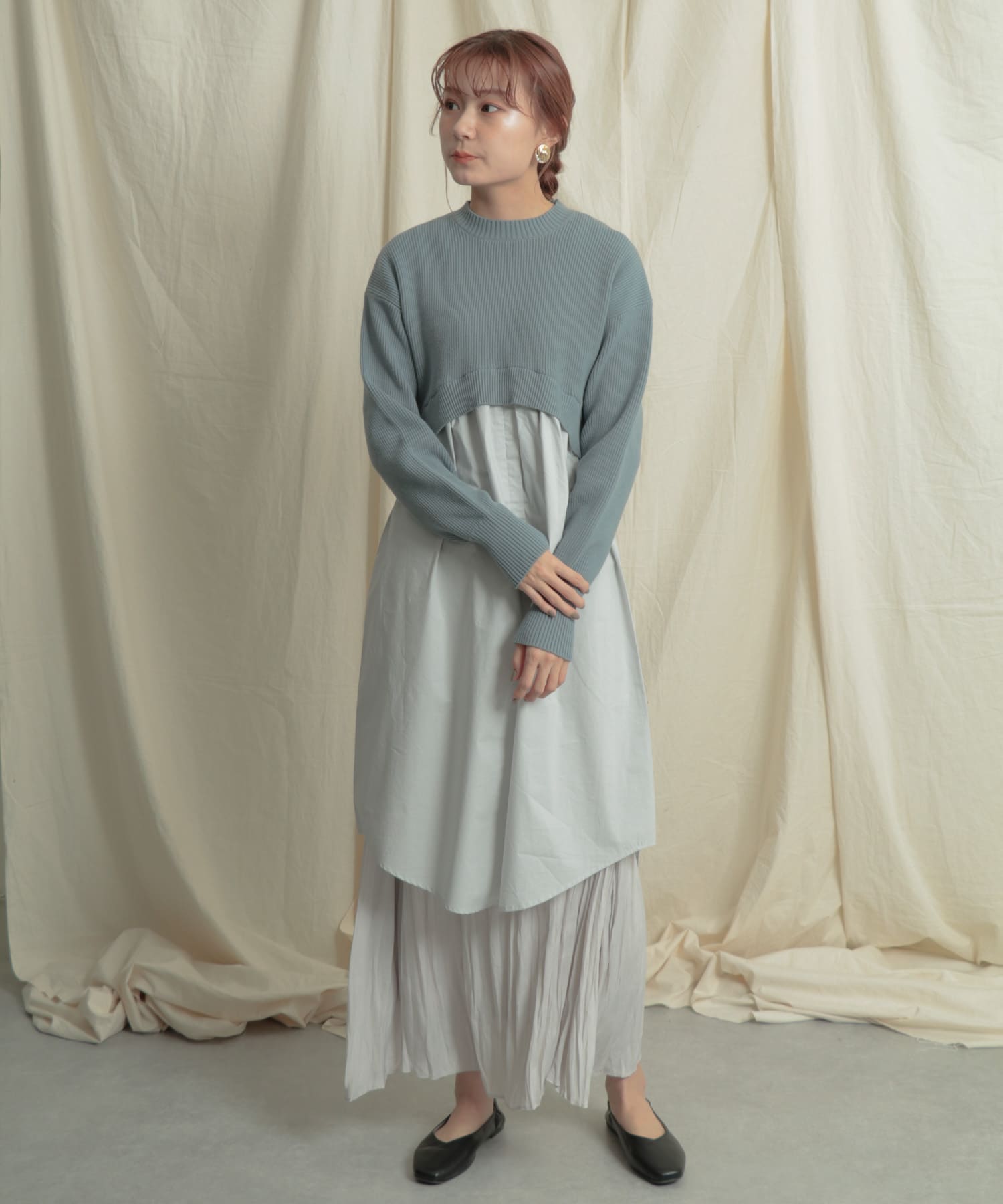 シャツドッキングニットワンピース 14 26c009 Urban Research公式ファッション通販 シャツドッキングニットワンピース 14 26c009 Urban Research公式ファッション通販