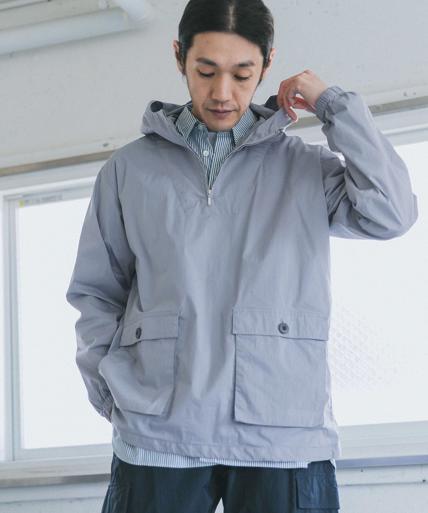 Folk Half Zip Hoodie vendor アノラックパーカー 3