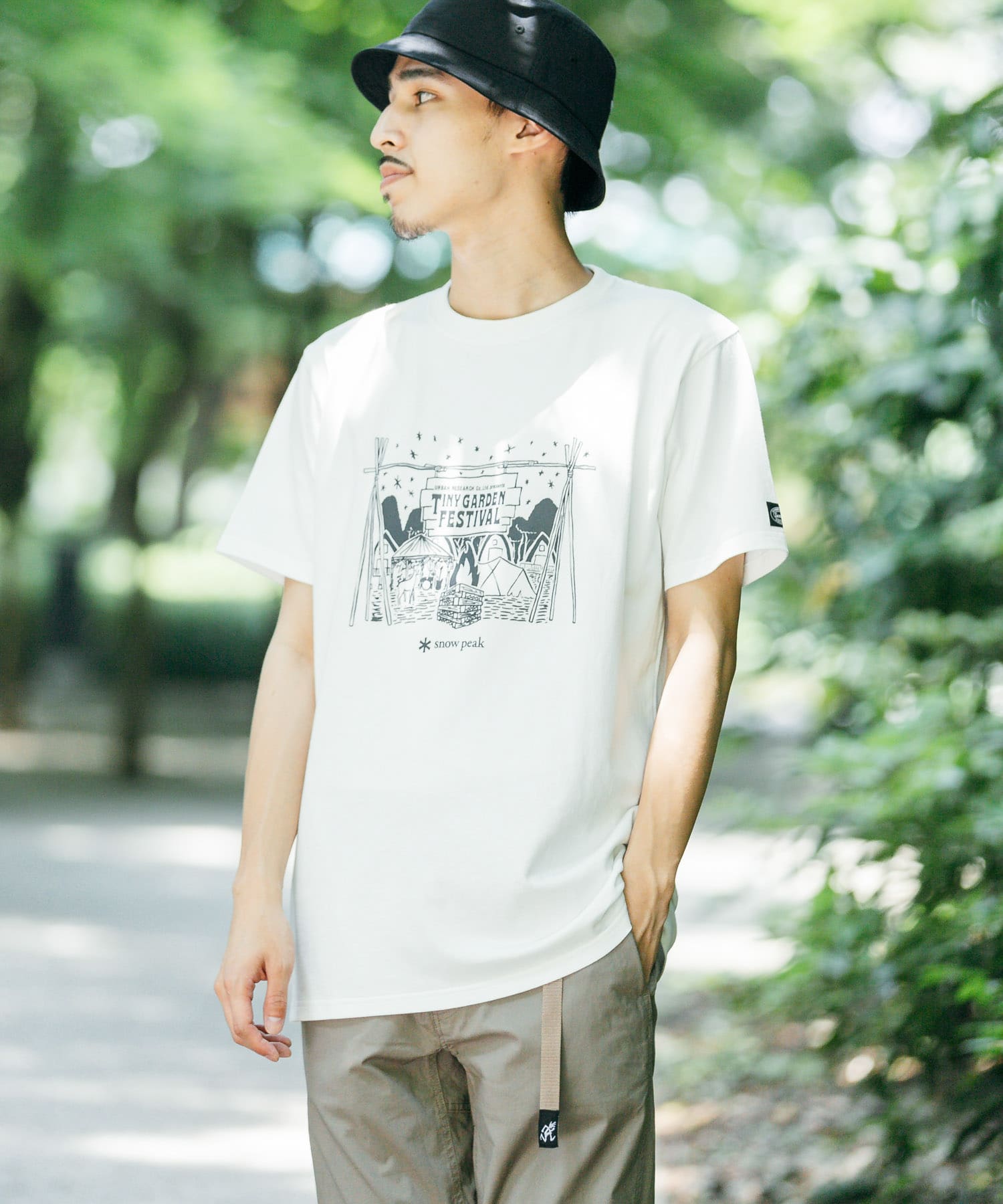 別注』Snow Peak×TINY GARDEN FESTIVAL TGF T-shirts[URTS21SU801DM15 