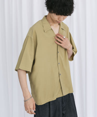 Couleur Meler なかじ　スキッパーカラーシャツ